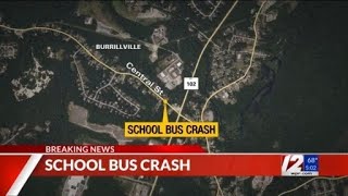 School bus involved in Burrillville crash [upl. by Sonja]