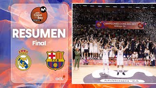 Real Madrid  Barça 9685 RESUMEN  Copa del Rey Málaga 2024 [upl. by Llennaj]