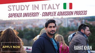 Sapienza University Admissions 2024  Complete Application Process  Study in Italy on Scholarship [upl. by Gnouhp]