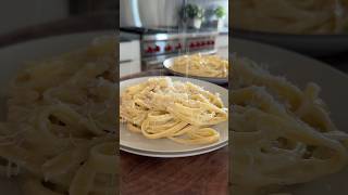 Three ingredient authentic fettuccine alfredo✨ [upl. by Niwrek]