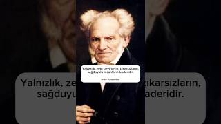 Schopenhauer Yalnızlıkzeki beyinlerin felsefe [upl. by Euqinehs601]