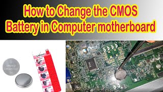 How to Replace a CMOS Battery on Dell Desktop pc  Cmos battery replacement in computer [upl. by Nagyam]