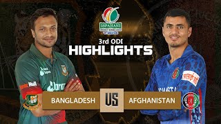 Bangladesh vs Afghanistan Highlights  3rd ODI  Afghanistan tour of Bangladesh 2022 [upl. by Ecadnac]