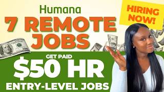 7 Remote Jobs Hiring IMMEDIATELY HUMANA REMOTE JOBS  MAKE 2000WK WFH JOBS [upl. by Femmine]