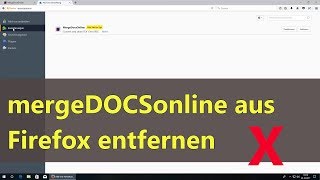 MergeDocsOnline aus Firefox entfernen [upl. by Netsrejk670]