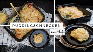 Vanille Puddingschnecken  ohne HEFE  HIGH PROTEIN [upl. by Winny]