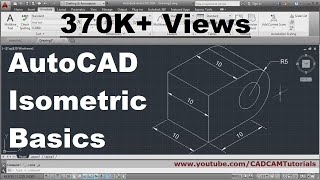 AutoCAD Isometric Drawing Basics [upl. by Lyssa]