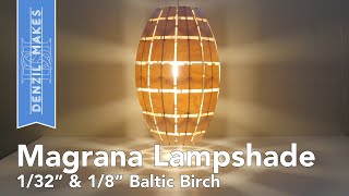 Magrana Lampshade  Laser Cut from Baltic Birch [upl. by Aztiram]