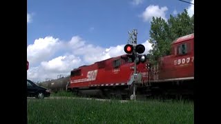 HD Rare Freight Train in the middle of the street [upl. by Heman]