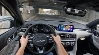 2023 Genesis G70 20t POV TEST DRIVE  Genesis Please Update The interior [upl. by Lema]