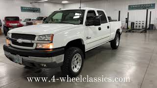 SOLD RUST FREE LOW MILEAGE 2004 CHEVY SILVERADO 2500HD LT CREW CAB SHORT BOX [upl. by Assirehs710]