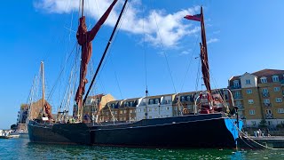 1929 Steel Hull Steam yacht on the visitors from the Thames London in Sovereign Harbour Eastbourne [upl. by Sirrep]