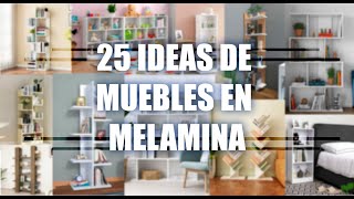 25 IDEAS DE ESTANTES HECHOS CON MELAMINA PARTE 1 I MaderBos [upl. by Ecilahc]