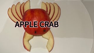 🍎APPLE CRAB🦀 fruit design creative satisfying [upl. by Crisey]