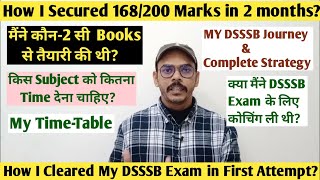 How I Cracked🎯 My DSSSB Exam📚 in my First Attempt🔥  How I secured 168200🏹marks in 2 months dsssb [upl. by Nauqal]