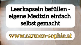 Leerkapseln selber befüllen  so gehts [upl. by Jeniffer]