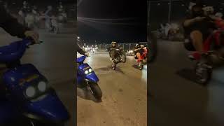 Late night motorcycle group ride bikers bikelife motorcycle motovlog [upl. by Varien684]