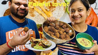 Falafel 🥙 itna testy kese ban gaya  falafel hummus tahinirecipe [upl. by Foulk]