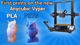 Anycubic Vyper  First prints  PLA  PETG  Timelapses [upl. by Dnomde99]