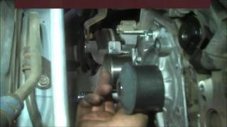 Timing belt replacement Toyota Sienna 2006 PART 3 V6 33L Water pump too Install Remove Replace [upl. by Elbon]