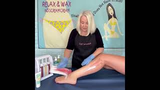 Relax amp Wax Leg Wax With Pearl Rose Wax Cartridge [upl. by Mordy841]