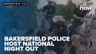 Bakersfield Police Department host National Night Out [upl. by Civ]