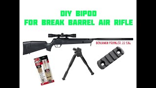 DIY BIPOD FOR BREAK BARREL AIR RIFLE [upl. by Aisyle]