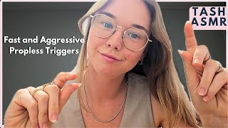 ASMR Fast amp Aggressive Propless Triggers personal attention [upl. by Reivax]