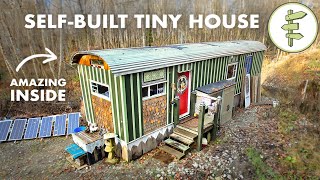 Retired Woman Builds Her Own Affordable OffGrid Tiny House – Inspired by 19th Century Vardo Wagons [upl. by Ahsinaw]