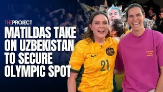 Matildas Take On Uzbekistan To Secure Olympic Spot [upl. by Acissj]