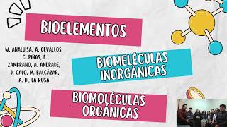 Bioelementos Biomoléculas Orgánicas e Inorgánicas  Grupo 3 [upl. by Lovering]