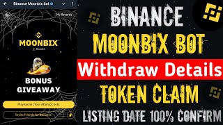 Binance Moonbix Airdrop  Moonbix Token Withdrawal  Moonbix Rewards  Moonbix Airdrop Listing Date [upl. by Burford]