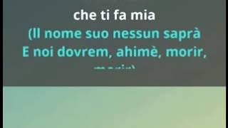 Puccini Nessun dorma Karaoke [upl. by Melise187]