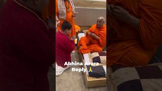 Abhinav Arora Reply To rambhadracharya ji maharaj 🙏 [upl. by Eeltrebor]