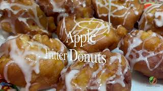 Delicious Homemade Apple Fritter Donuts Recipe A Taste of Autumn [upl. by Ahseral]