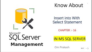 Insert into Select Statement in SQL Server [upl. by Kitchen327]