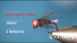 Tying the Roza Dark Neon trout fly with Fulling Mill pro Steve Carew [upl. by Lilly217]