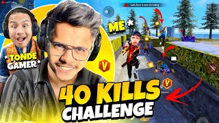 40 Kills Challenge with My Pro Guildmates 😍 Kaal Yt  Free Fire [upl. by Ymij]