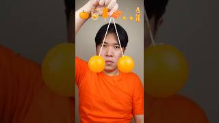 EATING RANDOM ORANGE COLOR FOOD asmr mukbang [upl. by Alane]