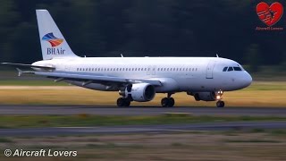 BH Air Airbus A320 LZBHF Landing│Germany BerlinTegel [upl. by Ardek]