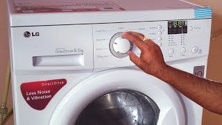 lg front load washing machine demo  how to use front load washing machine fully automatic washer [upl. by Wehhtam]