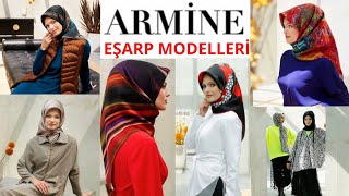 ARMİNE EŞARP MODELLERİ  ARMİNE TESETTÜR GİYİM [upl. by Enela928]