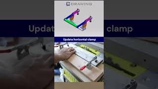 Updated horizontal clamp solidworks cad engine engineer mechanical mechanic [upl. by Mathre]