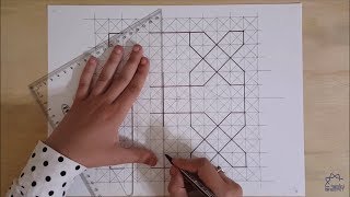 How to draw an Islamic geometric pattern 7  زخارف اسلامية هندسية [upl. by O'Grady]