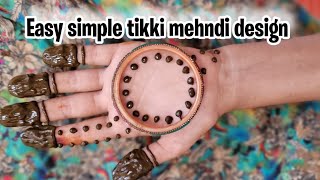 easy simple gol tikki trick mehndi designs  front hand beautiful mehandi ka designs for begginers [upl. by Savage18]