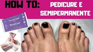 HOW TO PEDICURE SENZA ACQUA e SEMIPERMANENTE 👣 STEP by STEP [upl. by Esirehc343]