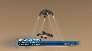 NASA Mars Rover Landing Curiosity Believed to Have Landed Successfully [upl. by Grearson]