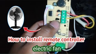 Pano mag install ng remote controller sa electric fan easy [upl. by Mohsen]