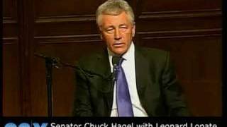 Senator Chuck Hagel at the 92nd Street Y [upl. by Harraf]