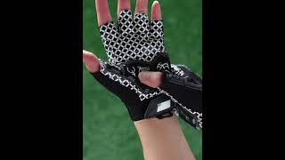 Seibertron Lineman 20 Padded Palm Football Receiver fingerless Glove Flexible TPR Impact Protection [upl. by Neelya464]